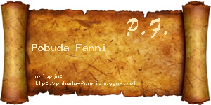 Pobuda Fanni névjegykártya